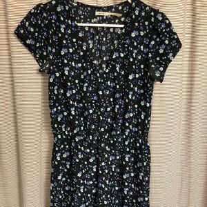 Pacsun Kimchi Blue and Black Floral Dress